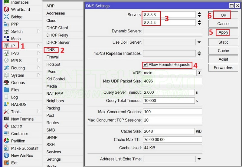cấu hình DNS Server