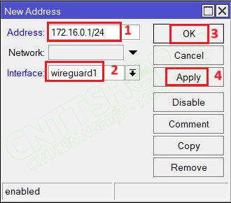 cấu hình IP cho interface wireguard1