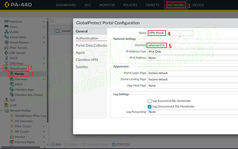 tạo 1 portal cho VPN