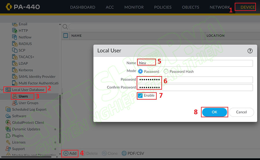 tạo tài khoản VPN