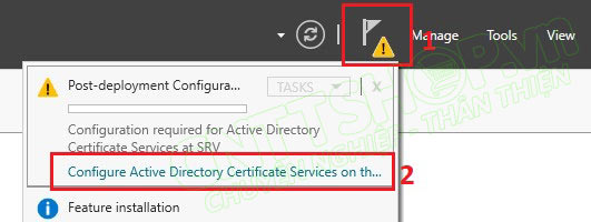 Configure Active Directory Certificate Services.
