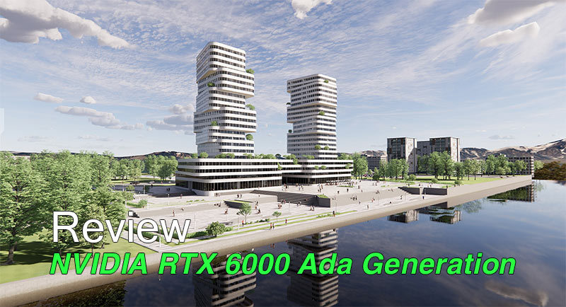 Nvidia RTX 6000 Ada Generation xử lý dễ dàng các mô hình trực quan hóa thời gian thực quy mô lớn, như tổ hợp tòa nhà trong Enscape 3.0 này