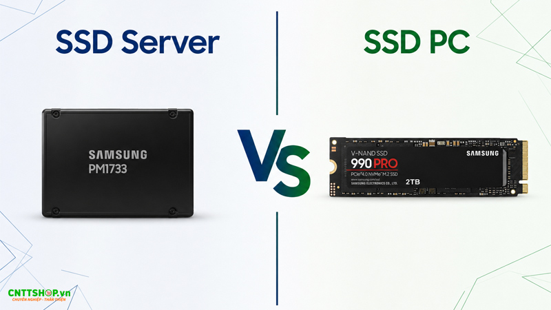 So sánh SSD Server và SSD PC
