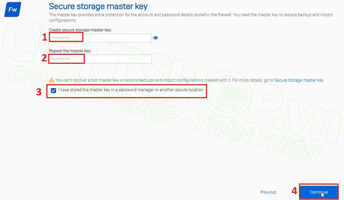 create storage master key