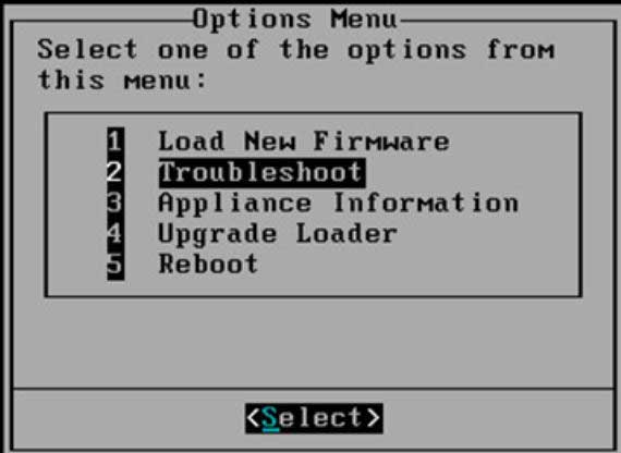 truy cập option menu trong sfloader