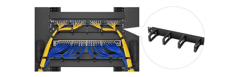 sử dụng kẹp cáp và dây Velcro giúp hệ thống mạng trở nên gọn gàng và tối ưu