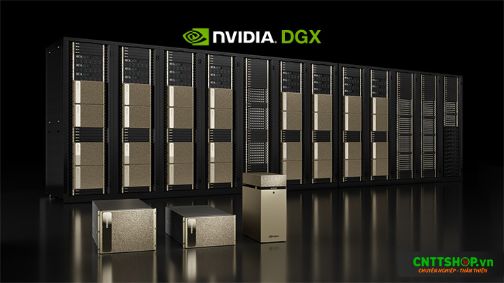 NVIDIA DGX (Deep GPU Xceleration) là sản phẩm cao cấp cho việc việc tăng tốc cho các ứng dụng AI học sâu, máy học và điện toán hiệu xuất cao HPC