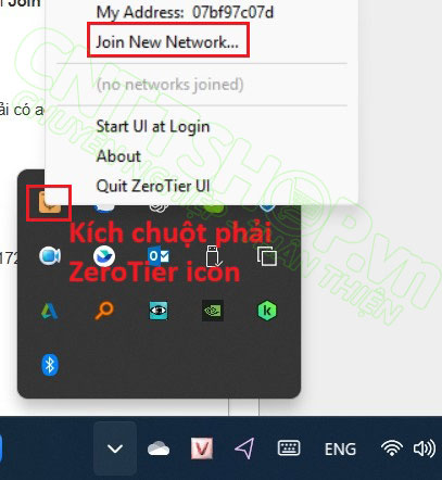 chọn Join new network