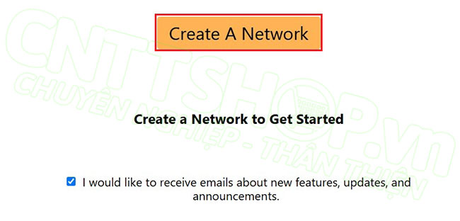 Tạo 1 zerotier Network