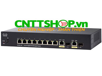 Switch Cisco SG350-10MP-K9-EU 8 Ports PoE 128W, 2GE Uplink