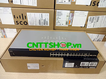 Switch Cisco SG350-28-K9 24 Ports GE, 2 SFP slots, 2 combo M-GBIC